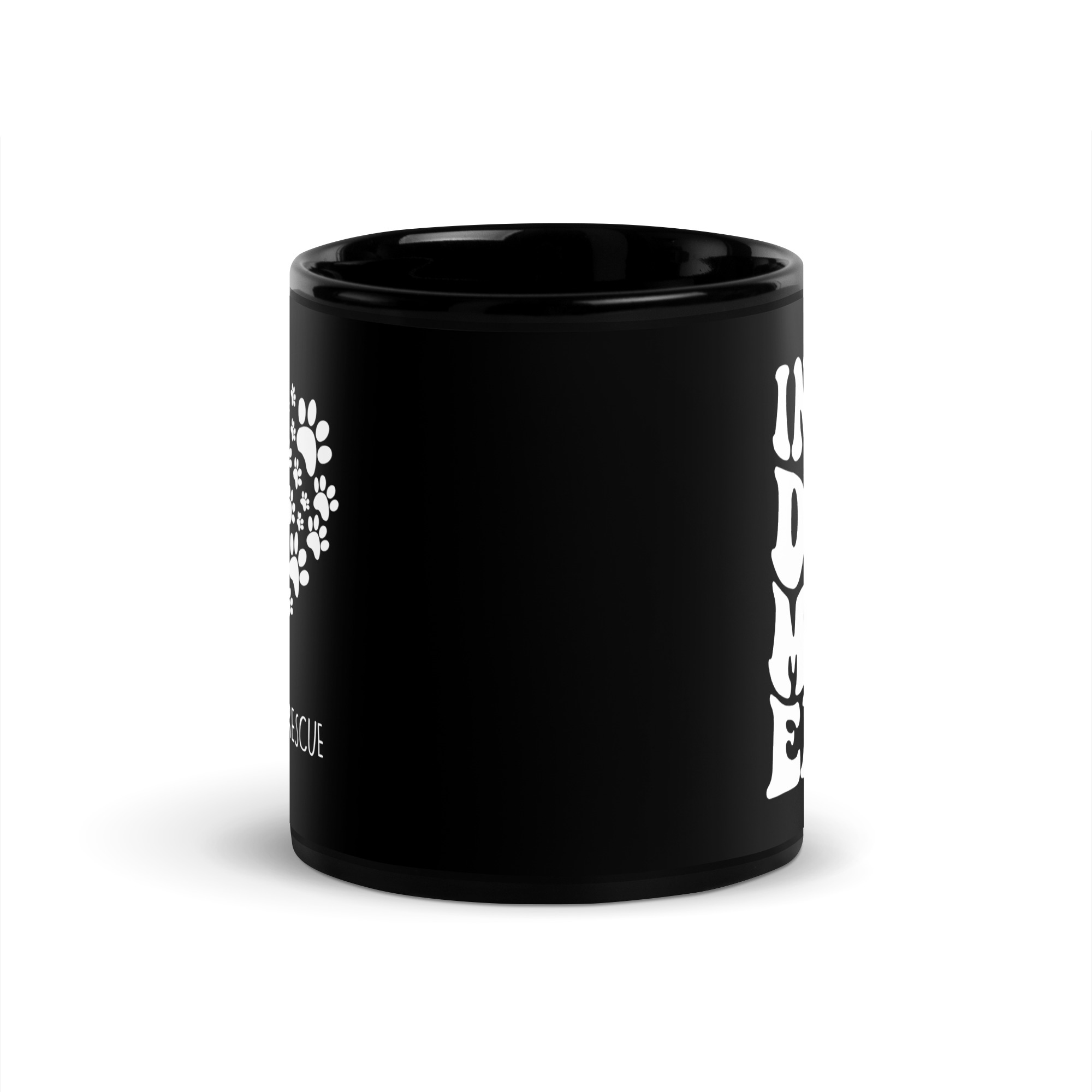 Dog Mom Era Black Glossy Mug - Image 3