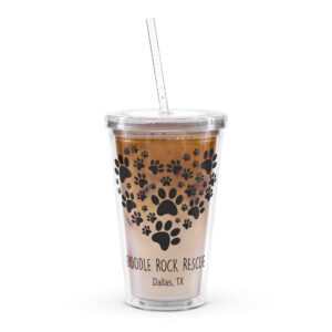 Paws Of Love Clear Plastic Tumbler