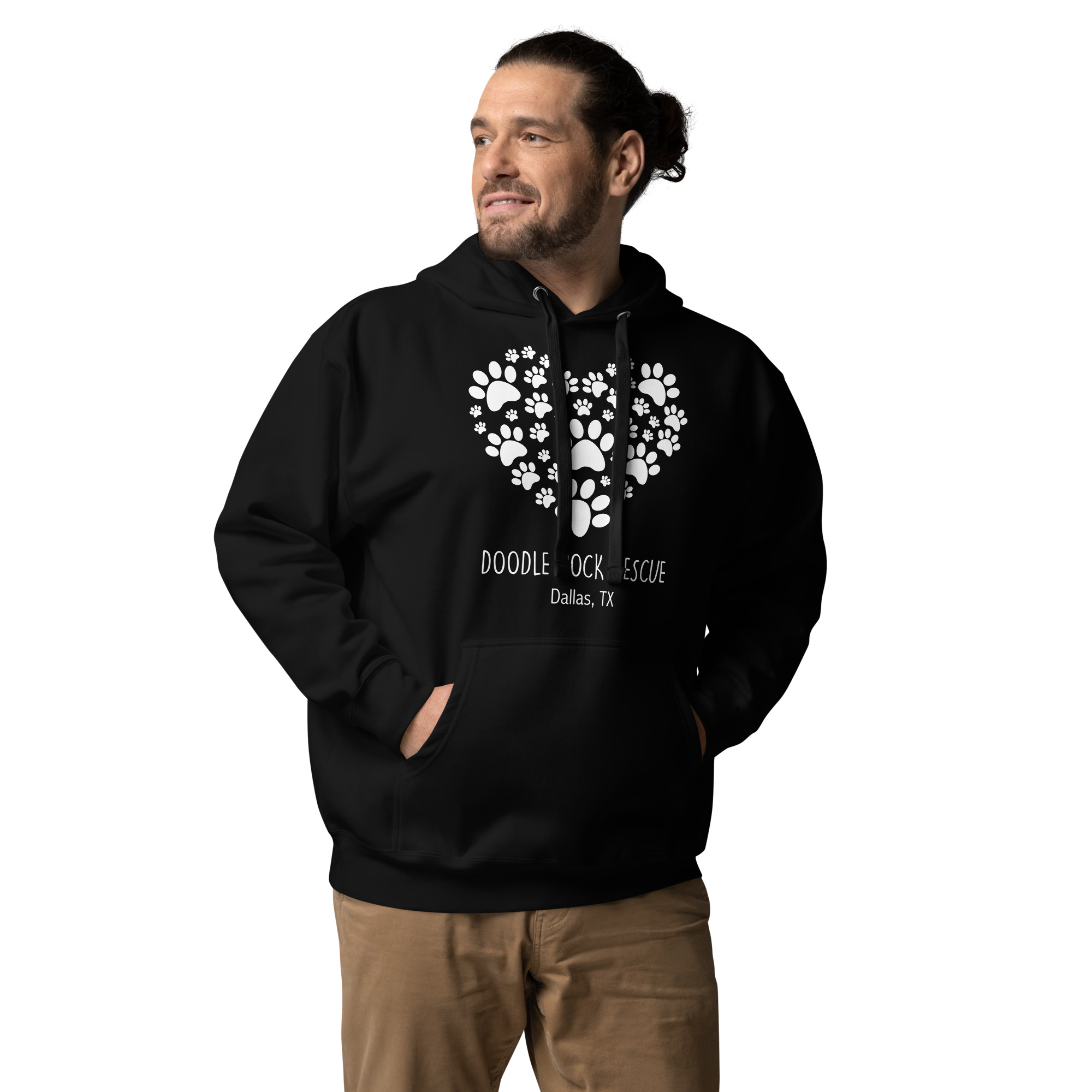 Paws Of Love Front Logo Unisex Hoodie