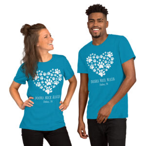 Paws Of Love Front Graphic Unisex T-Shirt
