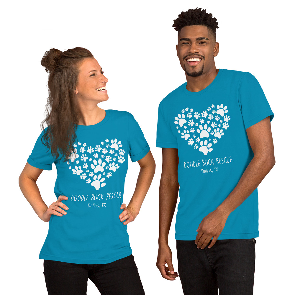 Paws Of Love Front Graphic Unisex T-Shirt