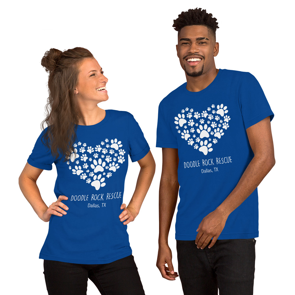 Paws Of Love Front Graphic Unisex T-Shirt - Image 7